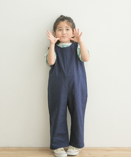 URBAN RESEARCH DOORS(アーバンリサーチドアーズ)の「コットンリネンオールインワン(KIDS)(サロペット/オーバーオール・キッズ・ネイビー/イエロー系その他・105/120/135/150)」の17枚目の写真