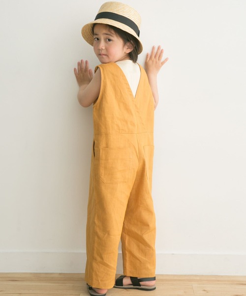 URBAN RESEARCH DOORS(アーバンリサーチドアーズ)の「コットンリネンオールインワン(KIDS)(サロペット/オーバーオール・キッズ・ネイビー/イエロー系その他・105/120/135/150)」の20枚目の写真