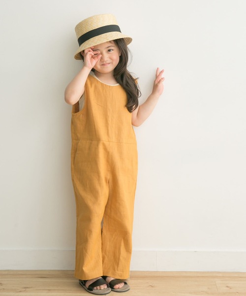 URBAN RESEARCH DOORS(アーバンリサーチドアーズ)の「コットンリネンオールインワン(KIDS)(サロペット/オーバーオール・キッズ・ネイビー/イエロー系その他・105/120/135/150)」の21枚目の写真