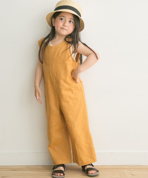 URBAN RESEARCH DOORS(アーバンリサーチドアーズ)の「コットンリネンオールインワン(KIDS)(サロペット/オーバーオール・キッズ・ネイビー/イエロー系その他・105/120/135/150)」の22枚目の写真