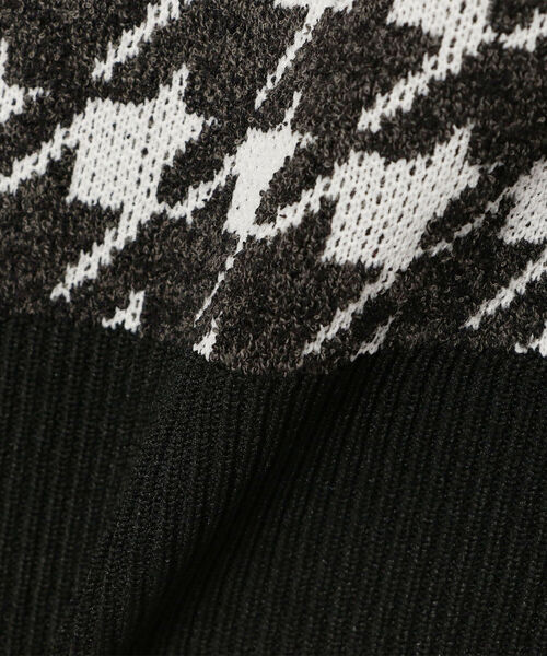 Ray BEAMS（レイビームス）の「Ray BEAMS / チドリ ジャカード Vネック ベスト（ベスト・レディース・ブラック/サックスブルー・ONE SIZE）」の16枚目の写真