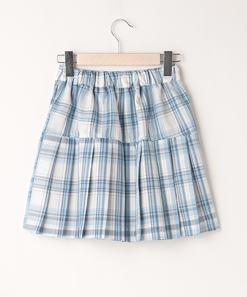LOVETOXIC(ラブトキシック)の「チェック切替プリーツスカパン(その他パンツ・キッズ・エメラルド/サックスブルー/ピンク・L/S/SS/M)」の6枚目の写真