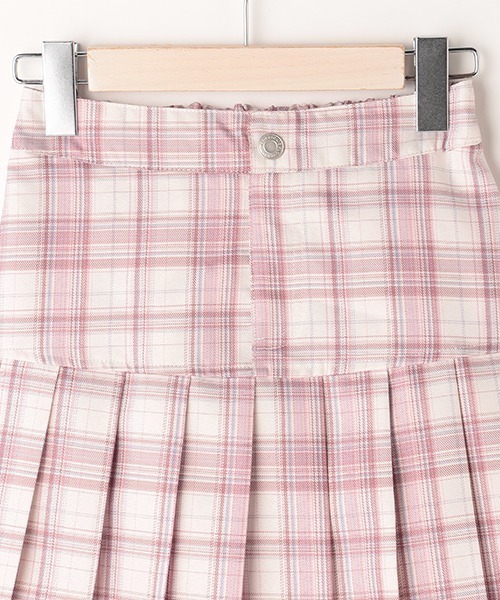 LOVETOXIC(ラブトキシック)の「チェック切替プリーツスカパン(その他パンツ・キッズ・エメラルド/サックスブルー/ピンク・L/S/SS/M)」の8枚目の写真