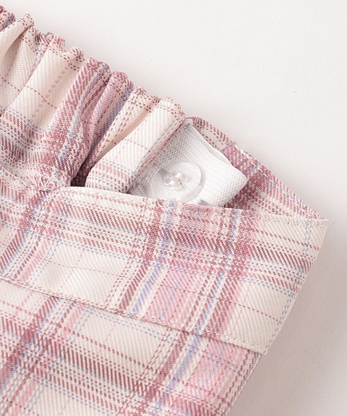 LOVETOXIC(ラブトキシック)の「チェック切替プリーツスカパン(その他パンツ・キッズ・エメラルド/サックスブルー/ピンク・L/S/SS/M)」の10枚目の写真