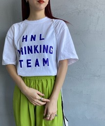 [FUNG/ファング] DRINKING カットオフプリントTシャツ