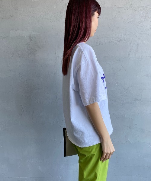 FUNG（ファング）の「[FUNG/ファング] DRINKING カットオフプリントTシャツ（Tシャツ/カットソー・レディース・ホワイト/ブラック・L）」の12枚目の写真