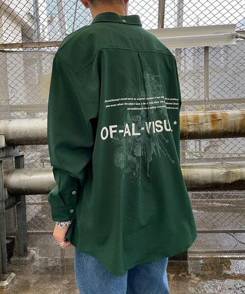 A4A（エーフォーエー）の「A4A/エーフォーエー/グラフィックプリントシャツ（シャツ/ブラウス・メンズ・ホワイト/ブラック/グリーン・FREE）」の9枚目の写真