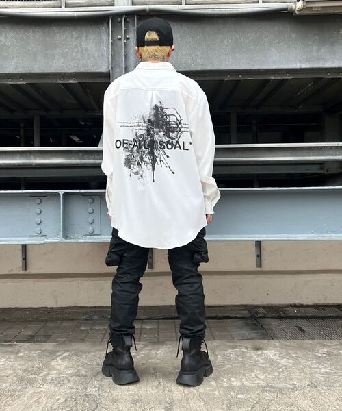 A4A（エーフォーエー）の「A4A/エーフォーエー/グラフィックプリントシャツ（シャツ/ブラウス・メンズ・ホワイト/ブラック/グリーン・FREE）」の19枚目の写真