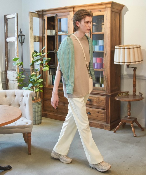 WONDER WONDER(ワンダーワンダー)の「セミワイド/セミフレアパンツ(その他パンツ・メンズ・オフホワイト/ダークブルー/グレイッシュベージュ・S/M/L)」の10枚目の写真