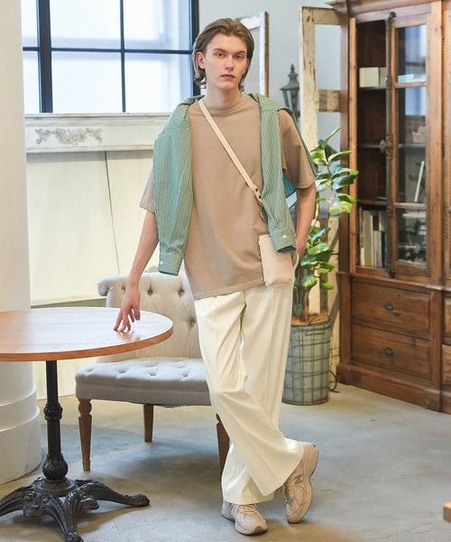 WONDER WONDER(ワンダーワンダー)の「セミワイド/セミフレアパンツ(その他パンツ・メンズ・オフホワイト/ダークブルー/グレイッシュベージュ・S/M/L)」の11枚目の写真