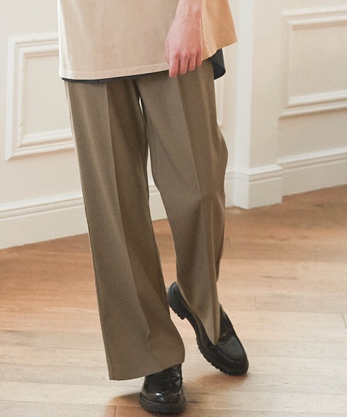 WONDER WONDER(ワンダーワンダー)の「セミワイド/セミフレアパンツ(その他パンツ・メンズ・オフホワイト/ダークブルー/グレイッシュベージュ・S/M/L)」の14枚目の写真