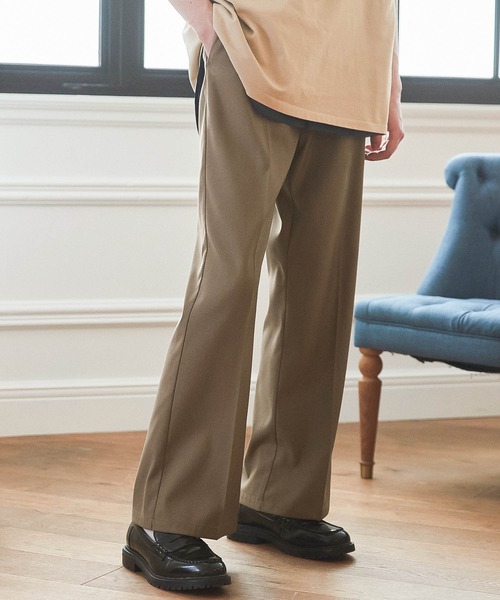 WONDER WONDER(ワンダーワンダー)の「セミワイド/セミフレアパンツ(その他パンツ・メンズ・オフホワイト/ダークブルー/グレイッシュベージュ・S/M/L)」の15枚目の写真