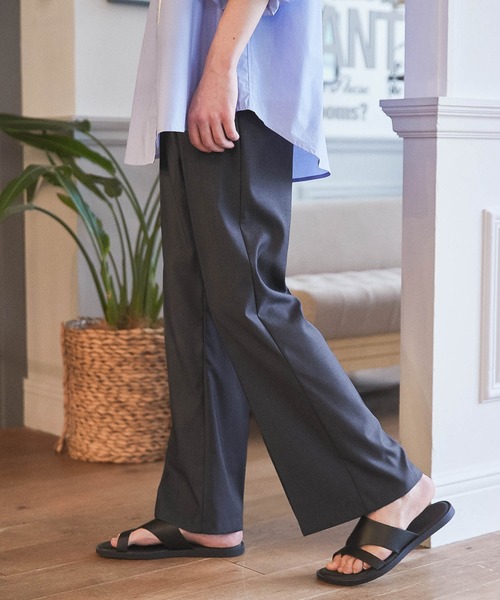 WONDER WONDER(ワンダーワンダー)の「セミワイド/セミフレアパンツ(その他パンツ・メンズ・オフホワイト/ダークブルー/グレイッシュベージュ・S/M/L)」の22枚目の写真