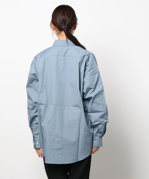 ARCHIVER（アーカイバ）の「【Ir】ブロードビッグレギュラーカラーシャツ（シャツ/ブラウス・レディース・ホワイト/ブラック/サックスブルー/グリーン/グレイッシュベージュ/ホワイト系その他/イエロー系その他/パープル系その他/ブルー系その他・LARGE/X-LARGE/MEDIUM）」の11枚目の写真