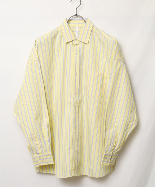 ARCHIVER（アーカイバ）の「【Ir】ブロードビッグレギュラーカラーシャツ（シャツ/ブラウス・レディース・ホワイト/ブラック/サックスブルー/グリーン/グレイッシュベージュ/ホワイト系その他/イエロー系その他/パープル系その他/ブルー系その他・LARGE/X-LARGE/MEDIUM）」の9枚目の写真