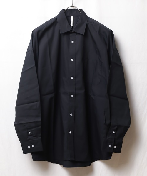 ARCHIVER（アーカイバ）の「【Ir】ブロードビッグレギュラーカラーシャツ（シャツ/ブラウス・レディース・ホワイト/ブラック/サックスブルー/グリーン/グレイッシュベージュ/ホワイト系その他/イエロー系その他/パープル系その他/ブルー系その他・LARGE/X-LARGE/MEDIUM）」の3枚目の写真