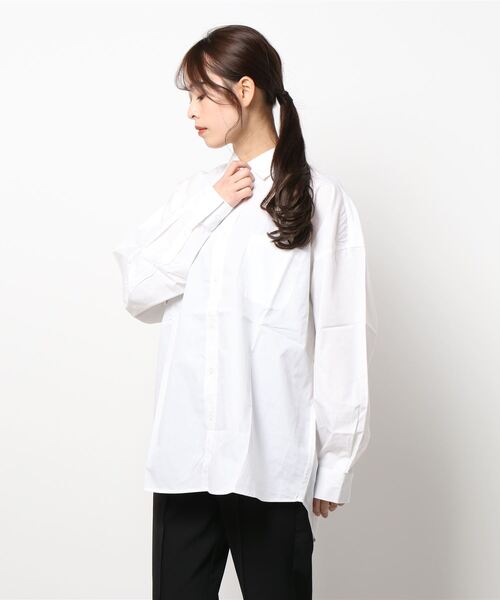 ARCHIVER（アーカイバ）の「【Ir】ブロードビッグレギュラーカラーシャツ（シャツ/ブラウス・レディース・ホワイト/ブラック/サックスブルー/グリーン/グレイッシュベージュ/ホワイト系その他/イエロー系その他/パープル系その他/ブルー系その他・LARGE/X-LARGE/MEDIUM）」の16枚目の写真