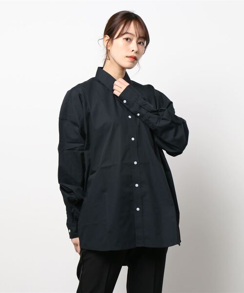 ARCHIVER（アーカイバ）の「【Ir】ブロードビッグレギュラーカラーシャツ（シャツ/ブラウス・レディース・ホワイト/ブラック/サックスブルー/グリーン/グレイッシュベージュ/ホワイト系その他/イエロー系その他/パープル系その他/ブルー系その他・LARGE/X-LARGE/MEDIUM）」の15枚目の写真