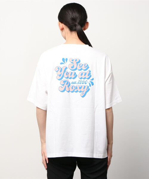 ROXY(ロキシー)の「ROXY/ロキシー ビッグシルエット/オーバーサイズ/バックプリントTシャツ RST222042(Tシャツ/カットソー・レディース・イエロー/パープル/ホワイト/ナチュラル・M/L)」の13枚目の写真