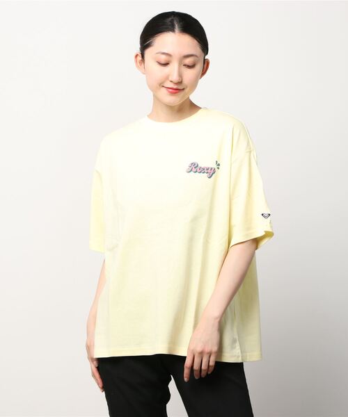 ROXY(ロキシー)の「ROXY/ロキシー ビッグシルエット/オーバーサイズ/バックプリントTシャツ RST222042(Tシャツ/カットソー・レディース・イエロー/パープル/ホワイト/ナチュラル・M/L)」の15枚目の写真