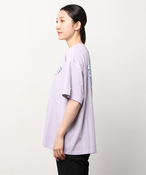 ROXY(ロキシー)の「ROXY/ロキシー ビッグシルエット/オーバーサイズ/バックプリントTシャツ RST222042(Tシャツ/カットソー・レディース・イエロー/パープル/ホワイト/ナチュラル・M/L)」の17枚目の写真