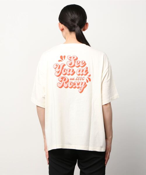 ROXY(ロキシー)の「ROXY/ロキシー ビッグシルエット/オーバーサイズ/バックプリントTシャツ RST222042(Tシャツ/カットソー・レディース・イエロー/パープル/ホワイト/ナチュラル・M/L)」の12枚目の写真