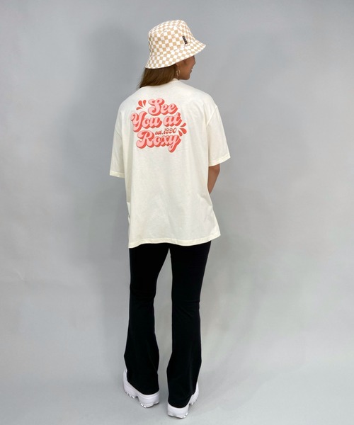 ROXY(ロキシー)の「ROXY/ロキシー ビッグシルエット/オーバーサイズ/バックプリントTシャツ RST222042(Tシャツ/カットソー・レディース・イエロー/パープル/ホワイト/ナチュラル・M/L)」の11枚目の写真