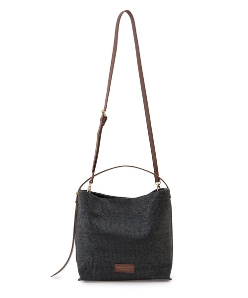 ROPE' PICNIC（ロペピクニック）の「異素材コンビワンハンドルミドルトート＆ショルダーバッグ（ショルダーバッグ・レディース・ブラック/ホワイト系その他6・FREE）」の14枚目の写真
