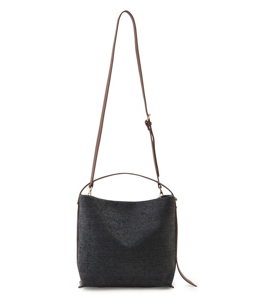 ROPE' PICNIC（ロペピクニック）の「異素材コンビワンハンドルミドルトート＆ショルダーバッグ（ショルダーバッグ・レディース・ブラック/ホワイト系その他6・FREE）」の10枚目の写真