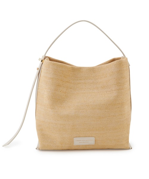 ROPE' PICNIC（ロペピクニック）の「異素材コンビワンハンドルミドルトート＆ショルダーバッグ（ショルダーバッグ・レディース・ブラック/ホワイト系その他6・FREE）」の9枚目の写真