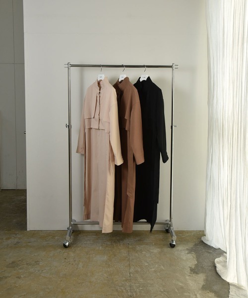 I_am（アイアム）の「multi way layered outer ops（ワンピース・レディース・アイボリー/ブラウン/ブラック・FREE）」の14枚目の写真