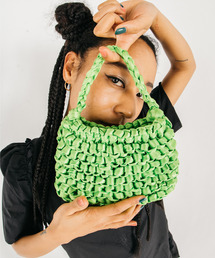 GIMME GIMME | 【GIMME GIMME】Ribbon knitting mini bag gima22s003(ハンドバッグ)