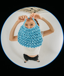 GIMME GIMME | 【GIMME GIMME】Ribbon knitting mini bag gima22s003(ハンドバッグ)