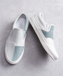 VANS ヴァンズ / CLASSIC SLIP-ON 98 DX PW クラシックスリッポン レザー配色切り替えハラコ ローカットスニーカー / VN0A5KREB0P