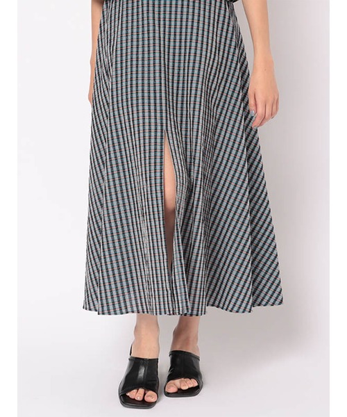 MECRE（メクル）の「シャーリングチェックワンピース（ワンピース・レディース・イエロー/ブルー・S/M）」の18枚目の写真