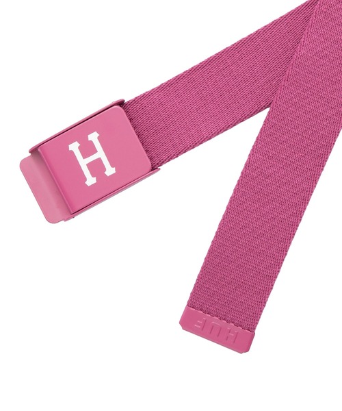 HUF（ハフ）の「CLASSIC H BELT / HUF ベルト（ベルト・メンズ・ブラック/パープル系その他・O/S）」の4枚目の写真