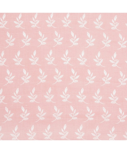 aden + anais (エイデンアンドアネイ)の「オーガニックスワドル2枚入り アースリー ASWO20003 earthly(おくるみ・キッズ・ホワイト×ピンク・FREE)」の3枚目の写真