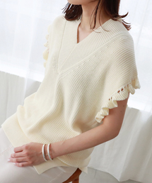 美品✨　IENA　イエナ　カシミヤ混ニットベスト　ポンチョ　グレー　フリーサイズ イエナ IENA カシミヤ混 ウール 2WAY ベスト ニット