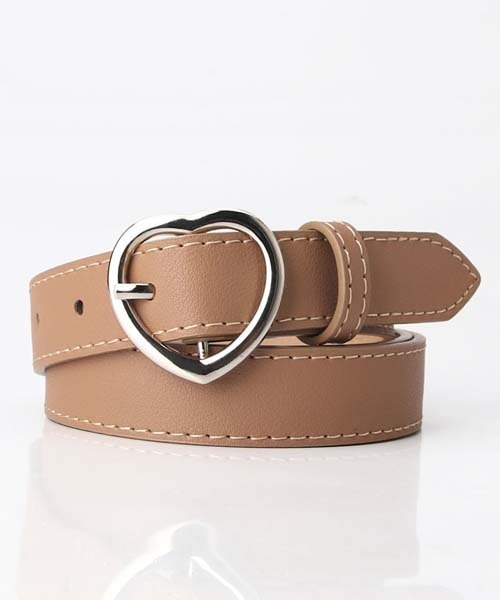 gossip！ロサンゼルス（ゴシップロサンゼルス）の「ハットバックルベルト（ベルト・レディース・ブラウン/ベージュ/ピンク/ダークブラウン/ブラック/レッド/グリーン/ホワイト・FREE）」の5枚目の写真