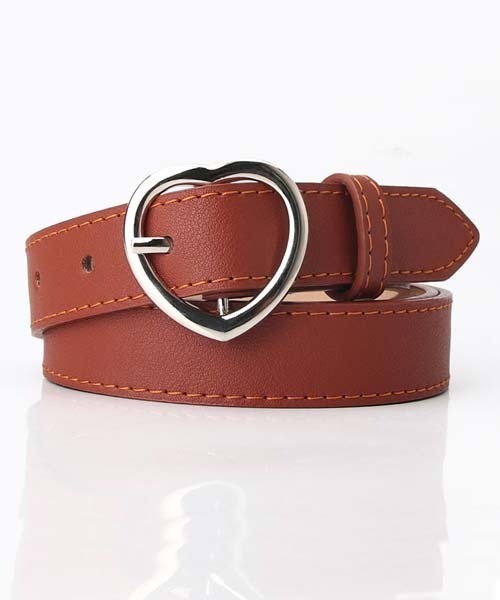 gossip！ロサンゼルス（ゴシップロサンゼルス）の「ハットバックルベルト（ベルト・レディース・ブラウン/ベージュ/ピンク/ダークブラウン/ブラック/レッド/グリーン/ホワイト・FREE）」の4枚目の写真