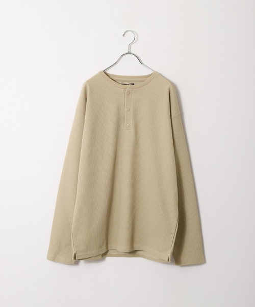 ZIP FIVE(ジップファイブ)の「【ZIP FIVE】【肉厚ワッフル】 クルー&ヘンリー レギュラー長袖無地Tシャツ/ロンT(Tシャツ/カットソー・レディース・イエロー/グリーン/アイボリー系/ベージュ/グリーン系/オートミール/ブラック/イエロー系/アイボリー/アイボリー系1/ブラック系/チャコール/グレー系/ブルー/ブルー系/ベージュ系・LARGE/MEDIUM/X-LARGE/SMALL)」の8枚目の写真