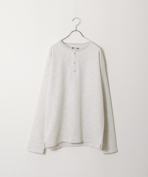 ZIP FIVE(ジップファイブ)の「【ZIP FIVE】【肉厚ワッフル】 クルー&ヘンリー レギュラー長袖無地Tシャツ/ロンT(Tシャツ/カットソー・レディース・イエロー/グリーン/アイボリー系/ベージュ/グリーン系/オートミール/ブラック/イエロー系/アイボリー/アイボリー系1/ブラック系/チャコール/グレー系/ブルー/ブルー系/ベージュ系・LARGE/MEDIUM/X-LARGE/SMALL)」の9枚目の写真