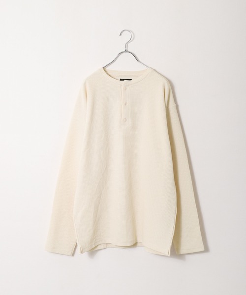 ZIP FIVE(ジップファイブ)の「【ZIP FIVE】【肉厚ワッフル】 クルー&ヘンリー レギュラー長袖無地Tシャツ/ロンT(Tシャツ/カットソー・レディース・イエロー/グリーン/アイボリー系/ベージュ/グリーン系/オートミール/ブラック/イエロー系/アイボリー/アイボリー系1/ブラック系/チャコール/グレー系/ブルー/ブルー系/ベージュ系・LARGE/MEDIUM/X-LARGE/SMALL)」の10枚目の写真