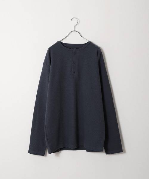 ZIP FIVE(ジップファイブ)の「【ZIP FIVE】【肉厚ワッフル】 クルー&ヘンリー レギュラー長袖無地Tシャツ/ロンT(Tシャツ/カットソー・レディース・イエロー/グリーン/アイボリー系/ベージュ/グリーン系/オートミール/ブラック/イエロー系/アイボリー/アイボリー系1/ブラック系/チャコール/グレー系/ブルー/ブルー系/ベージュ系・LARGE/MEDIUM/X-LARGE/SMALL)」の14枚目の写真
