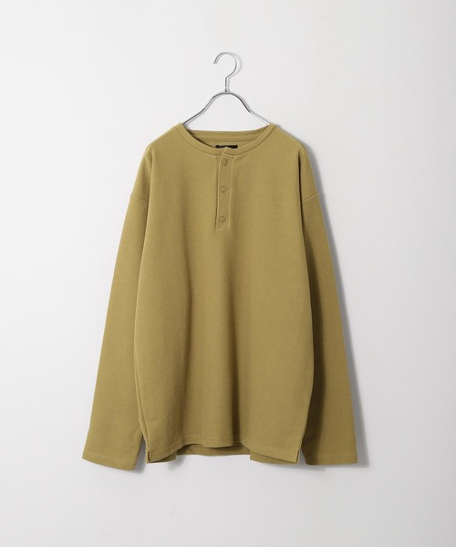 ZIP FIVE(ジップファイブ)の「【ZIP FIVE】【肉厚ワッフル】 クルー&ヘンリー レギュラー長袖無地Tシャツ/ロンT(Tシャツ/カットソー・レディース・イエロー/グリーン/アイボリー系/ベージュ/グリーン系/オートミール/ブラック/イエロー系/アイボリー/アイボリー系1/ブラック系/チャコール/グレー系/ブルー/ブルー系/ベージュ系・LARGE/MEDIUM/X-LARGE/SMALL)」の16枚目の写真
