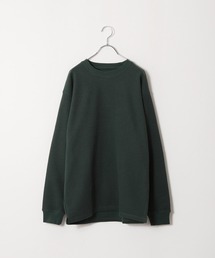 【ZIP FIVE】【肉厚ワッフル】 クルー&ヘンリー レギュラー長袖無地Tシャツ/ロンT