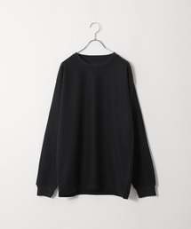 【ZIP FIVE】【肉厚ワッフル】 クルー&ヘンリー レギュラー長袖無地Tシャツ/ロンT