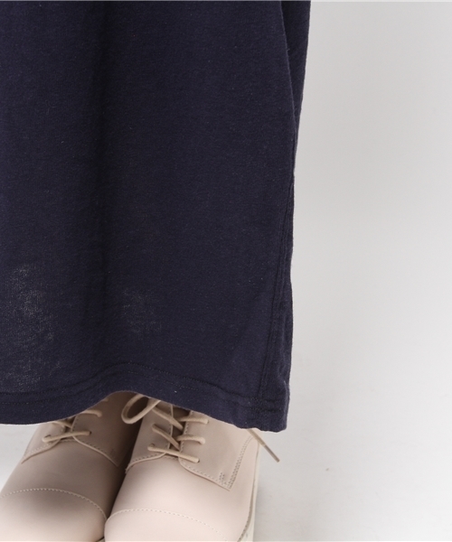 earth music&ecology（アースミュージックアンドエコロジー）の「カットソーマキシスカート（スカート・レディース・オートミール/LT.Gray/ネイビー・FREE）」の10枚目の写真