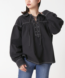 B.C STOCK | レースアップブラウス(シャツ/ブラウス)