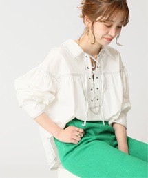 B.C STOCK | レースアップブラウス(シャツ/ブラウス)